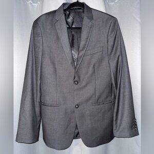 Perry Ellis Gray Sport Coat Modern Tailored Blazer